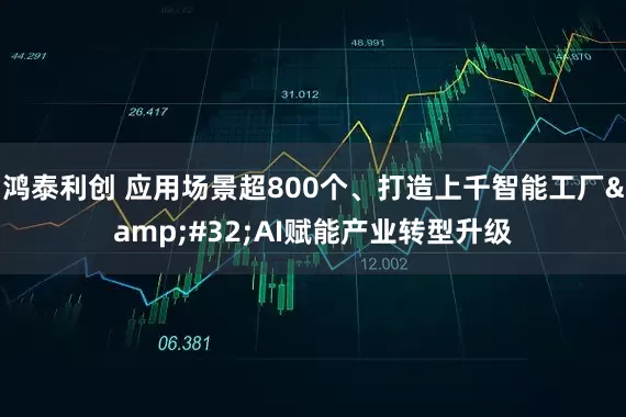 鸿泰利创 应用场景超800个、打造上千智能工厂&#32;AI赋能产业转型升级